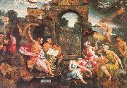 Oostsanen, Jacob Cornelisz van Saul and the Witch of Endor china oil painting reproduction